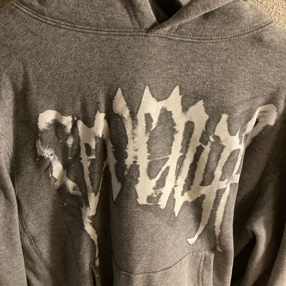 Light Heather Grey Revenge Smoke Hoodie